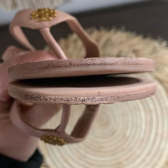 TORY BURCH Light Makeup Monroe Sandal Tan Size 9.5 - Picture 8 of 15